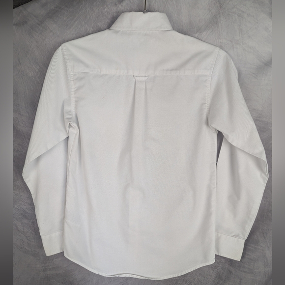 Izod Size 12 Youth Button Down Oxford In White - Picture 2 of 10